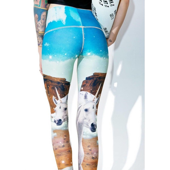 Teeki Women's Yoga Leggings Unicorn Style Size XS Pilates Fitness Gym Athleisure - Picture 6 of 8